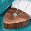 925 Silver Necklace Pendant Simulated Moissanite for Women Wedding Engagement Jewelry Fashion 5A Zircon Gift Party