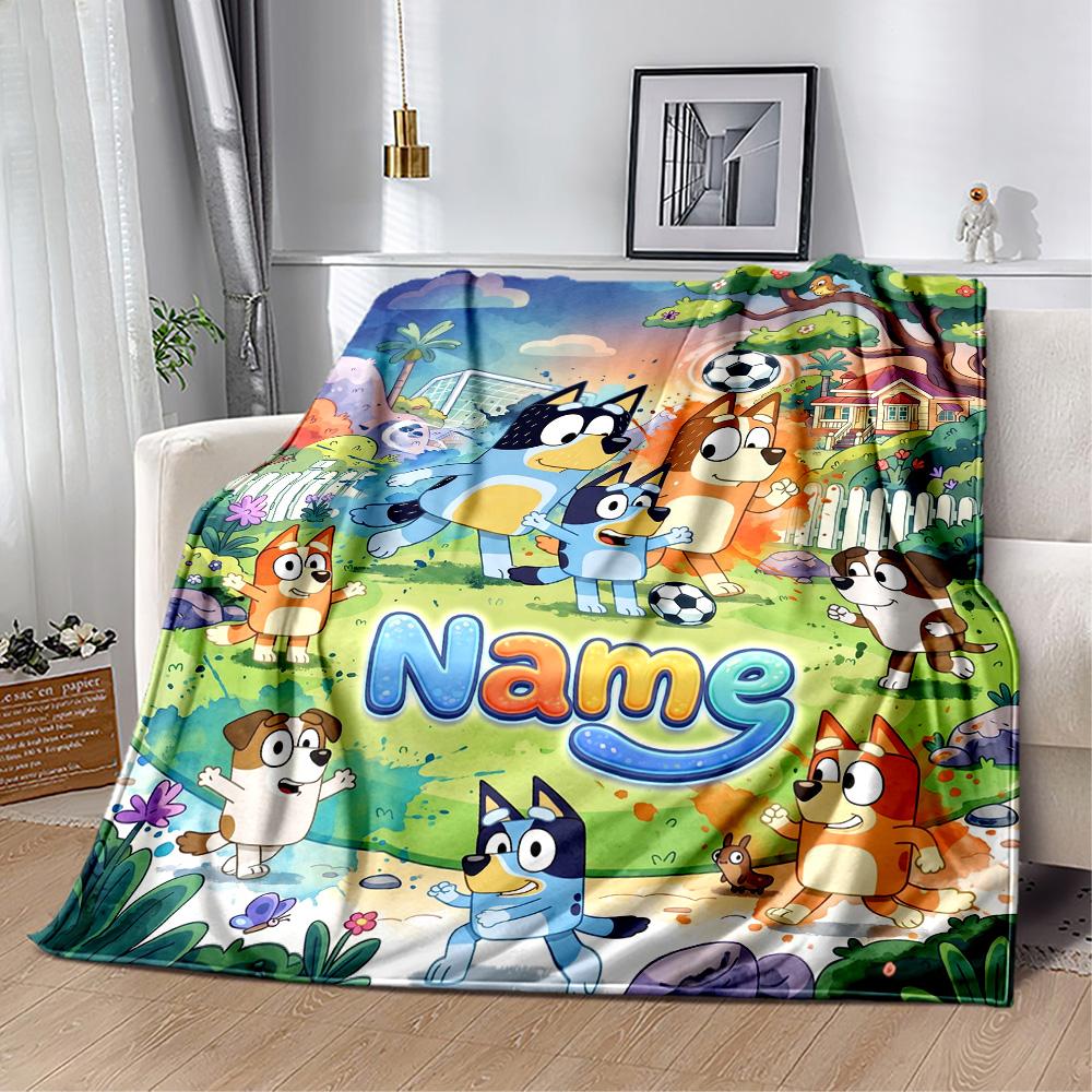 Christmas Adventure Pencilmates Customize Text Blanket Lightweight Personalized Blanket Warmthful Decor Perfect for Living Room Couch Sofa Picnics