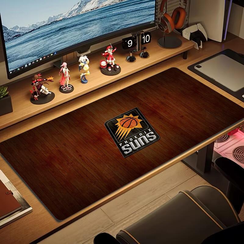 Phoenix Suns Mouse Pad Large Gaming Table Cushion Nonslip Laptop Tablet Big Mousepad Xxl Mat Mini Pc Playmat With Lock Edge