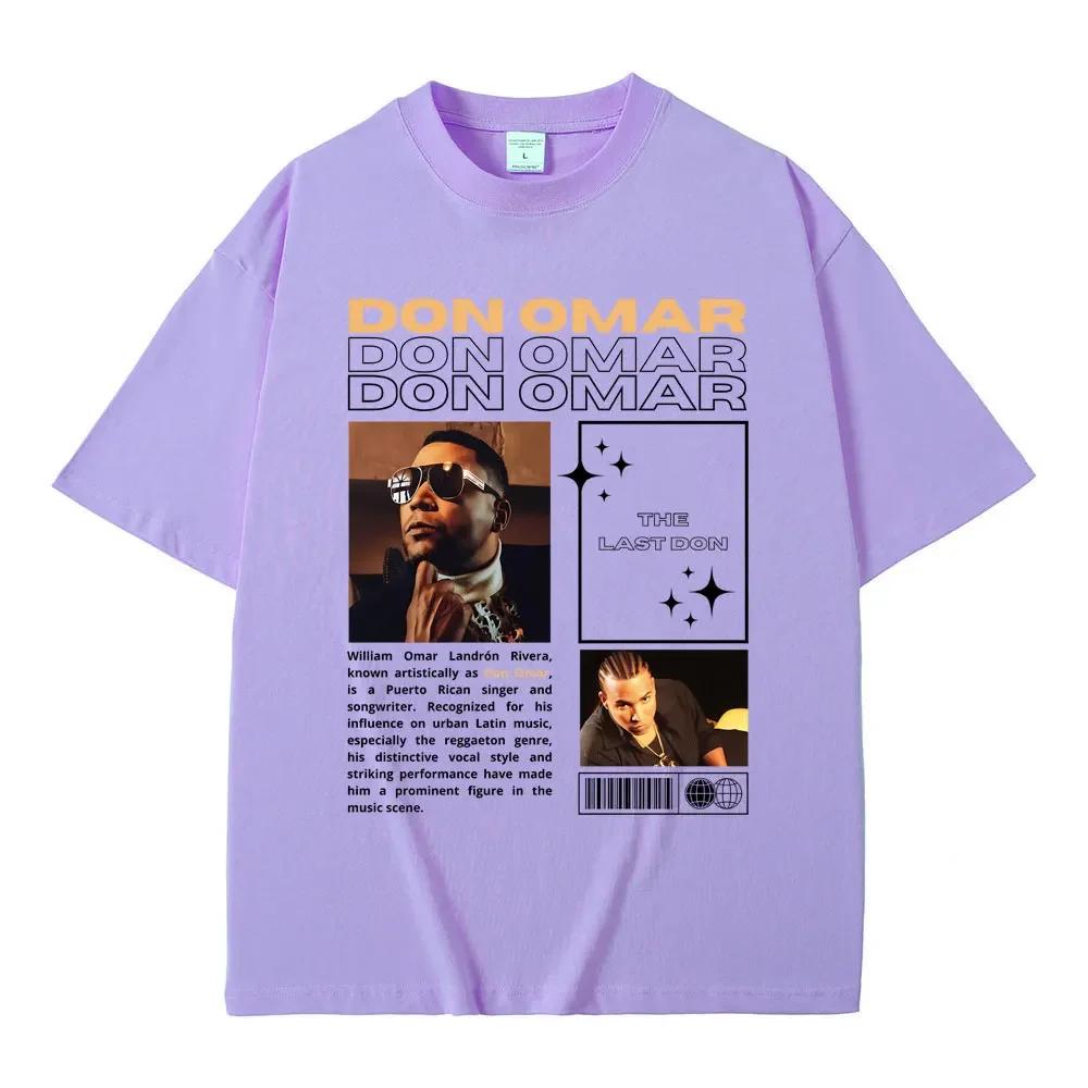 Rare Singer Don Omar The Last Don Graphic Tshirts Unisex Wounisex Hip Hop Vintage Oversized Tshirt Male Fashion Casual Cotton T Shirt