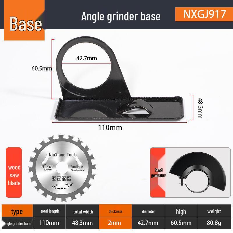 Angle Grinder Bracket & Dust Cover Conversion Tool