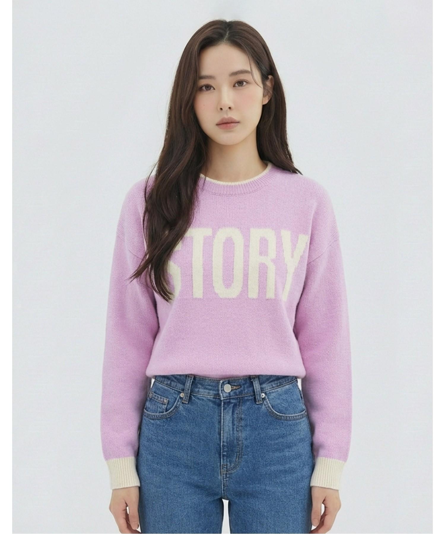 Vanake Story Design Knit_Vb32Ktq311Z Navy(Na)/F(Free)