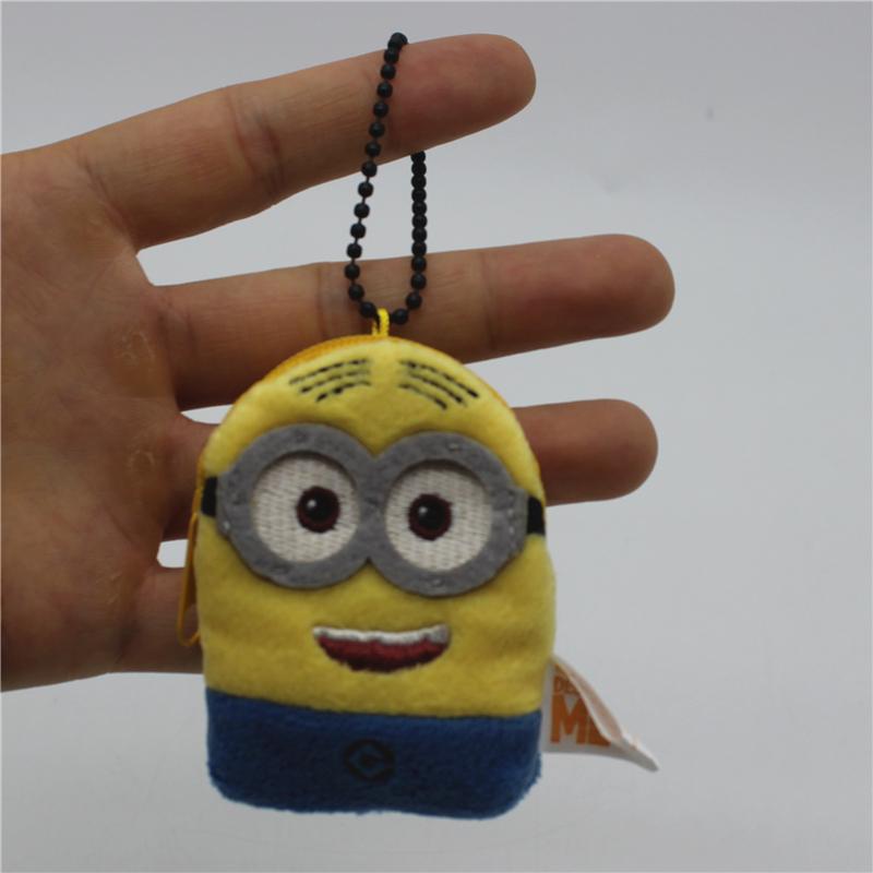 1piece Despicable Me Kevin Bob Minions Doll Keychain Cute Minion Plush Pendant Car Keychain Children's Toy Party Gift