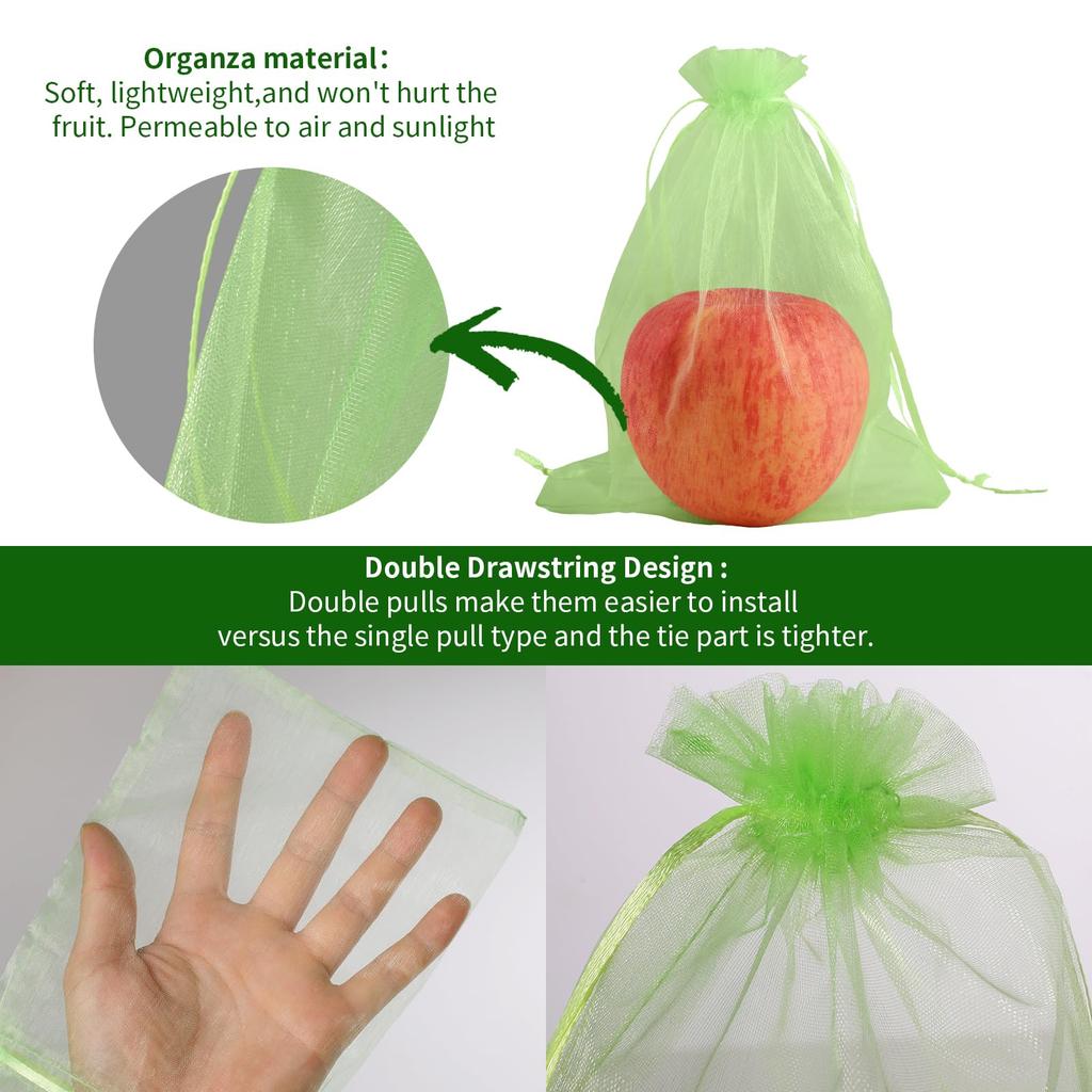 2026 New Fruit Protection Netting Bags Anti-Bird Mesh Cover Plant Grow Bags for Strawberry Grape Vegetable Garden Tools