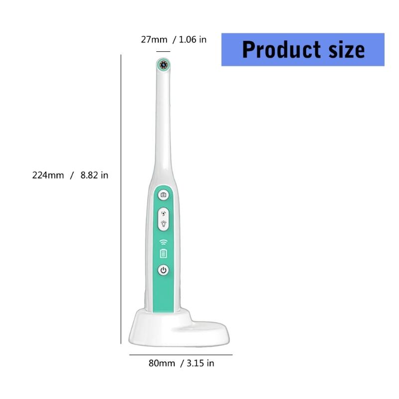 Orals Examination Camera Waterproof WiFi Intraoral Camera with LEDs Picture/Video Taking Rechargeable Intraoral Cameras