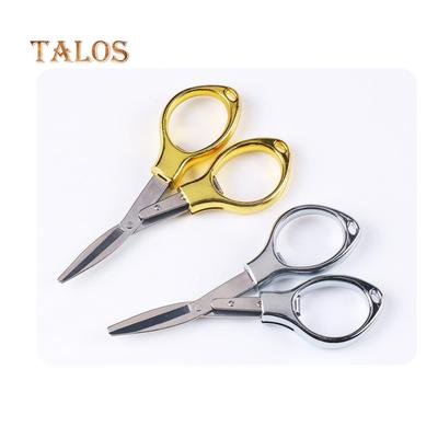 Mini Folding Stainless Steel Scissors Keychain Fishing Camping Travel Cutter Health