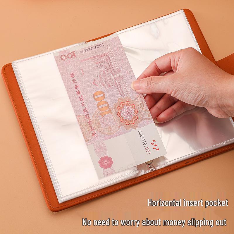 Large Capacity Simple Cash Savings Book & Money Clip Album
