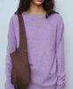 PISCESS Basic Wool Knit Top_Melange Purple