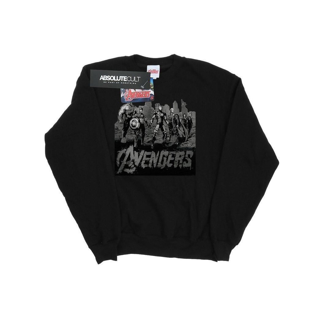 Marvel Mens Avengers Mono Team Art Sweatshirt