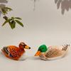 Cute Wooden Duck Sculpture For Home Office Decor Gift For Family And Colleagues