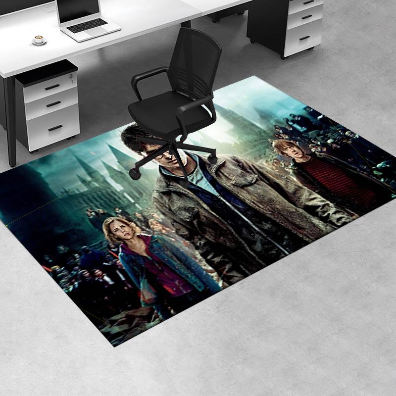

Harry Potter and the Deathly Hallows Part 1 Movie Poster Print Office Mat Home Decor Office Desk Chair Rugs Chair Carpet for office Chair Ma 60cm by 90cm