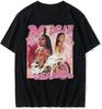 Rapper Megan Thee Stallion Grafische Print Katoen Alle Maten BT1578 Unisex T-shirt
