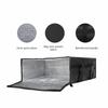 Sac de Transport Imperméable pour Pizza Double Fermeture Éclair Thermique pour Aliments Utilisation par les Pizzerias