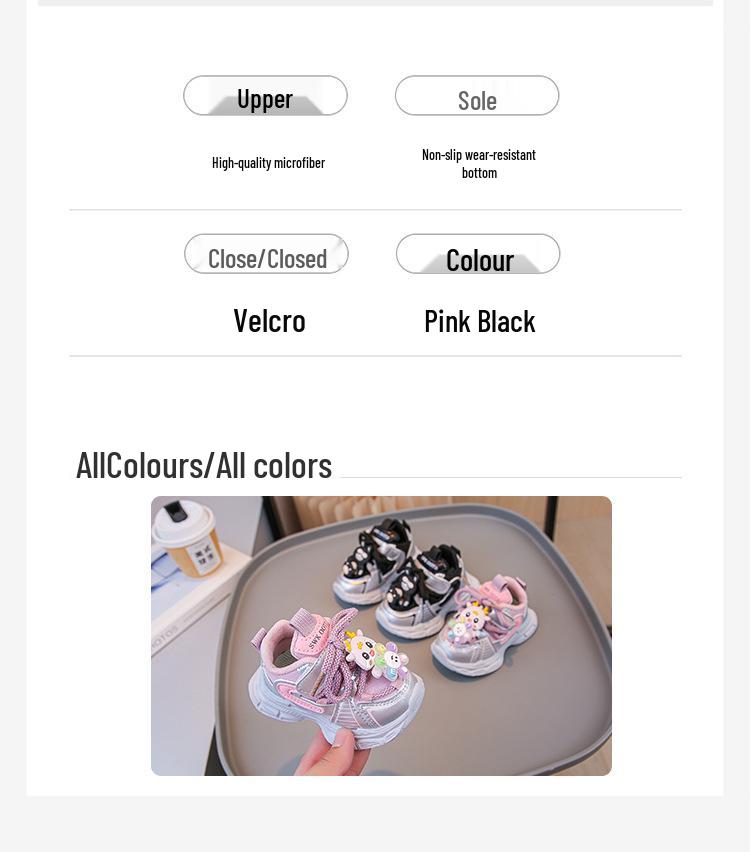 Lightweight Non-Slip Toddler Sneakers for Boys & Girls - Autumn Walking Shoes