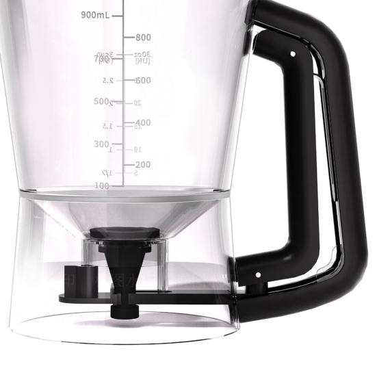 Batter Dispenser with Measuring Marks & No-Drip Valve BPA-Free Cupcake Pancake Tool Easy-Squeeze Handle Removable Valve for Quick Cleaning