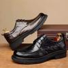 2026 Spring New Cowhide Wear-resistant Business Casual Comfortable Breathable Thick Sole High-end Formal Men's Leather Shoes
