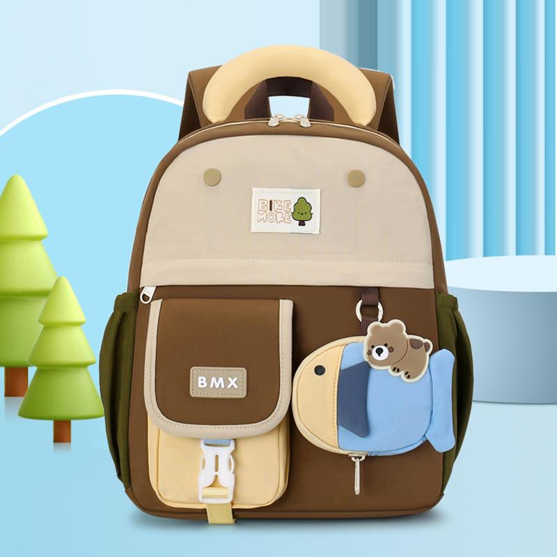 Schoolbag Kindergarten Schoolbag 1011 New Middle and Large Classes 1-1 Years Old Boys and Girls Lightweight Backpack Preschool Backpack