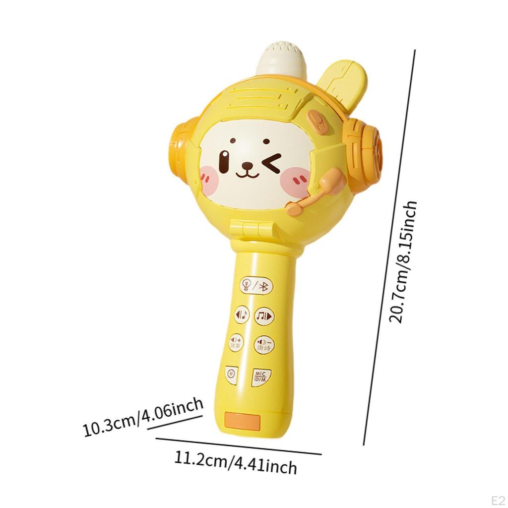 Dancing LED Mic Speaker Kids Machine Toy Recorder Charging Singing for 3+ Year Old Adults