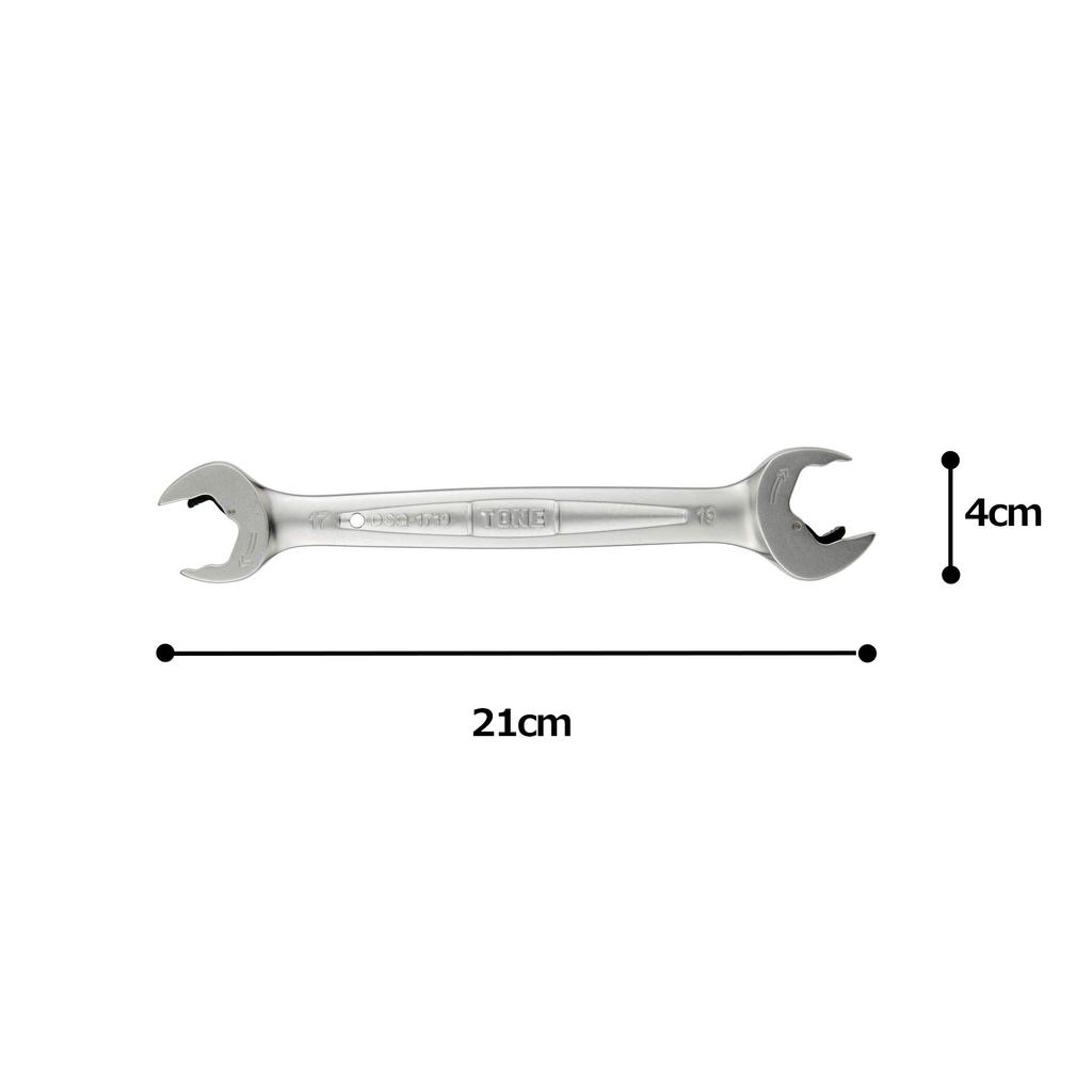 TONE Quick Spanner 17 x 19 mm across HPDSQ-1719, (width flats)