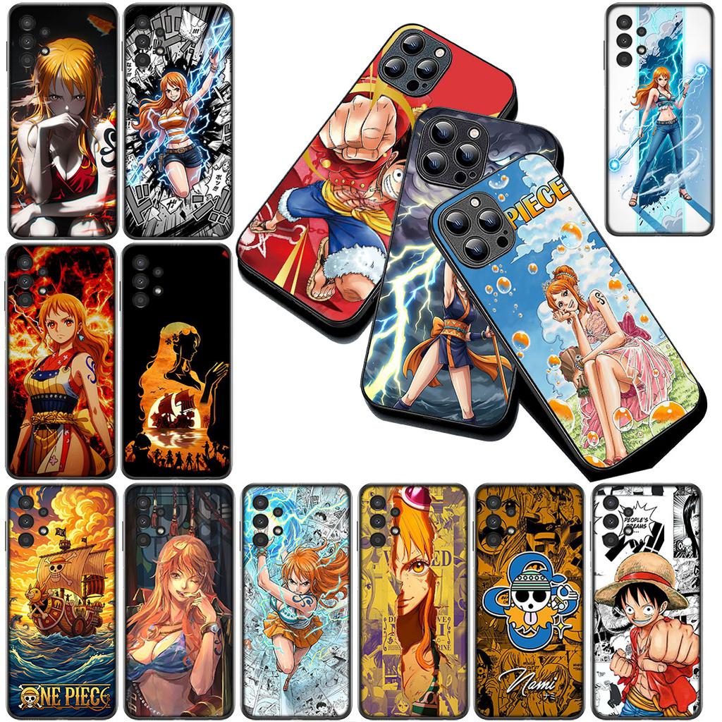Cover for Samsung Galaxy S24 S25 S23 FE Ultra Plus S7 Edge S25+ S23+ A56 5G Casing Phone Case Wallpaper Nami One Piece Luffy