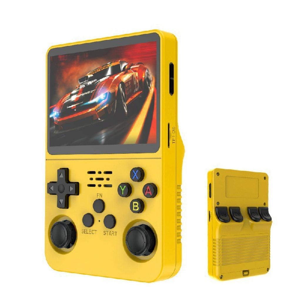 R36s Retro Handheld Game Console Built-in 64G, Handheld 3.4-inch Large Screen  Game Console