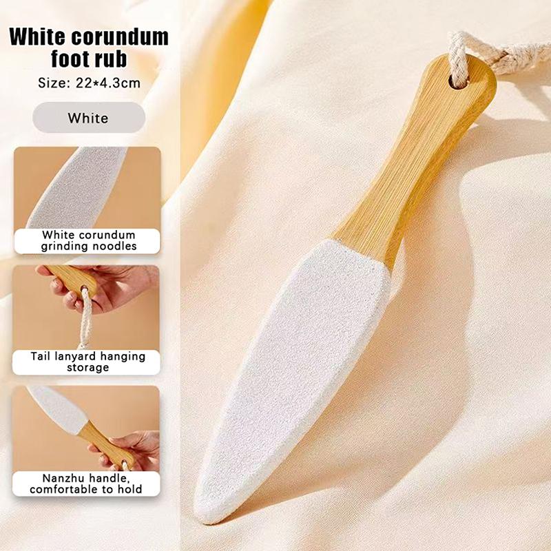 Удалитель мозолей Скраб для ног Колоссальная пилка для ног Уход за ногами и отшелушивание кожи ног Пемза для ног Pointed белый