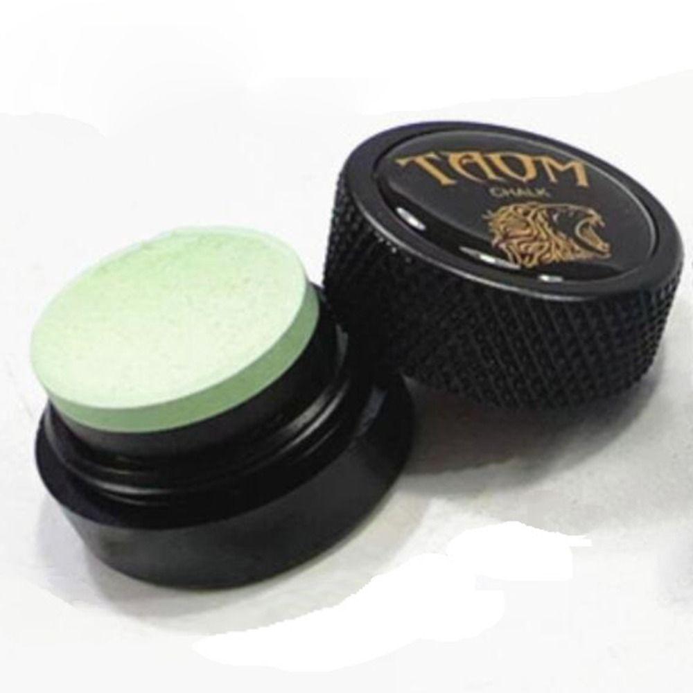 Aluminum Zinc Zinc Alloy Pool Chalk Holder Round Shaped Chalk Tip Case  Billiards Accessories