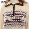 Teenie Weenie Women's Jacquard Polo Knit Sweater