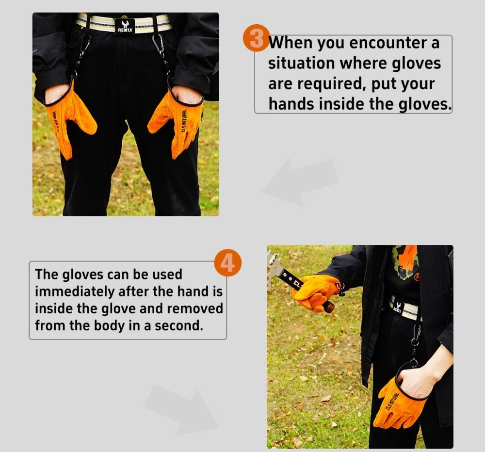 These outdoor gloves are unisex and ideal for camping and barbecues