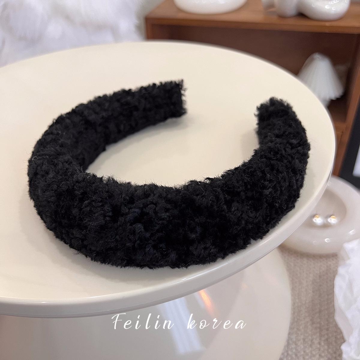 

Lambswool Pink Fluffy Women s Summer 2025 Headband: High Skull Top, Stylish Furry Design