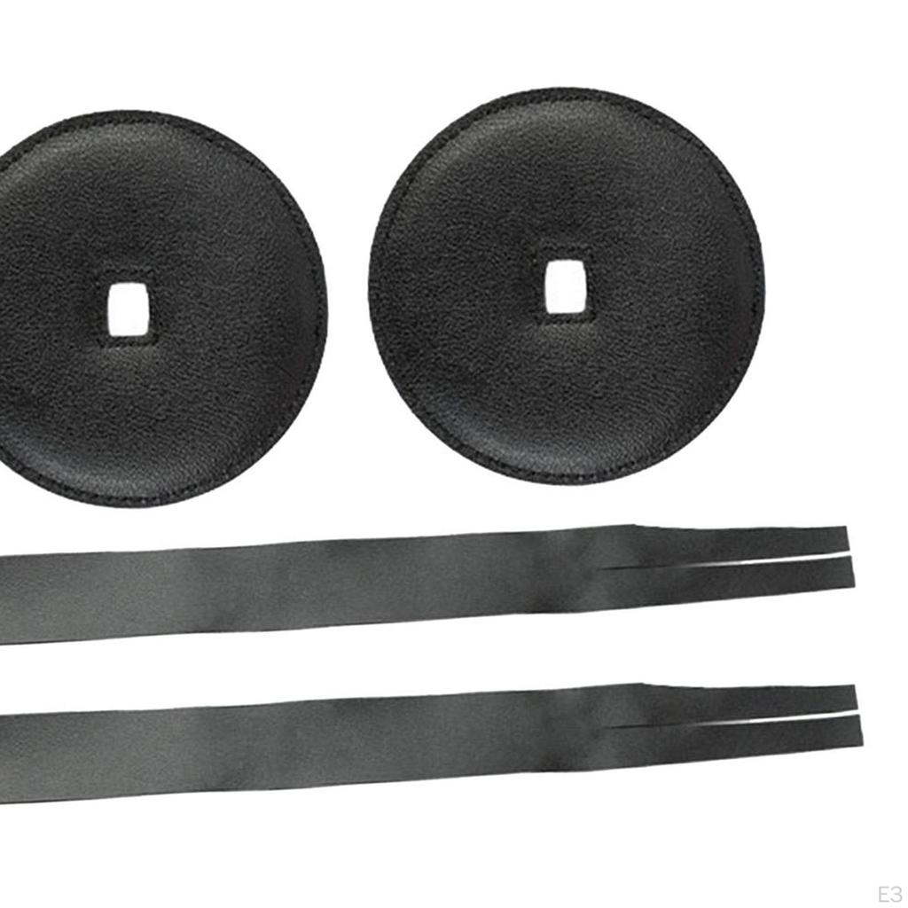 2 Pieces Cymbal Belt Strap Hand with Pads Instrument Accessory Repairment Soft