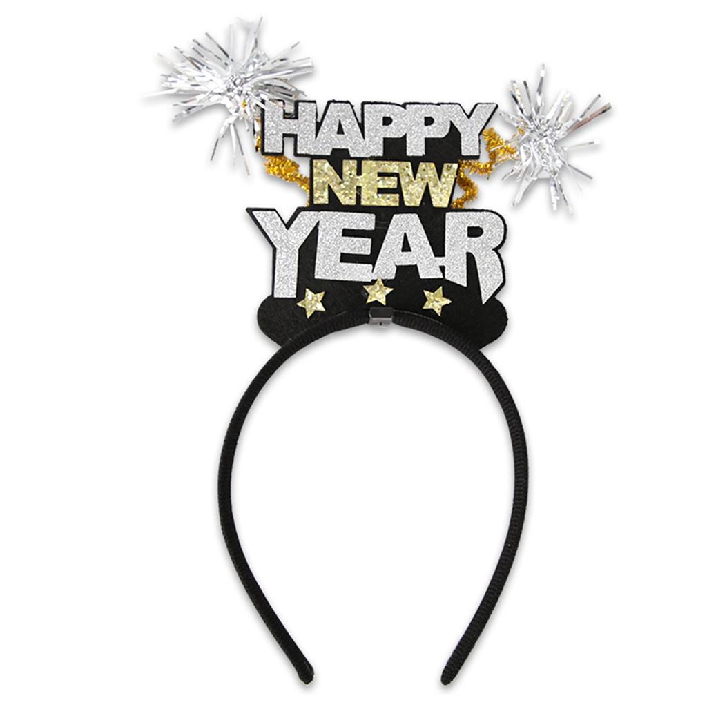 Glitter Headband 2025 Photo Props Fun Headband Party Blingbling Karaoke Party Hair Hoop Tinsel for Christmas Stage