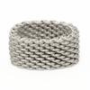 Used TIFFANY&Co. Ring Somerset EU#53.5 Silver925 8.3g Silver Mesh