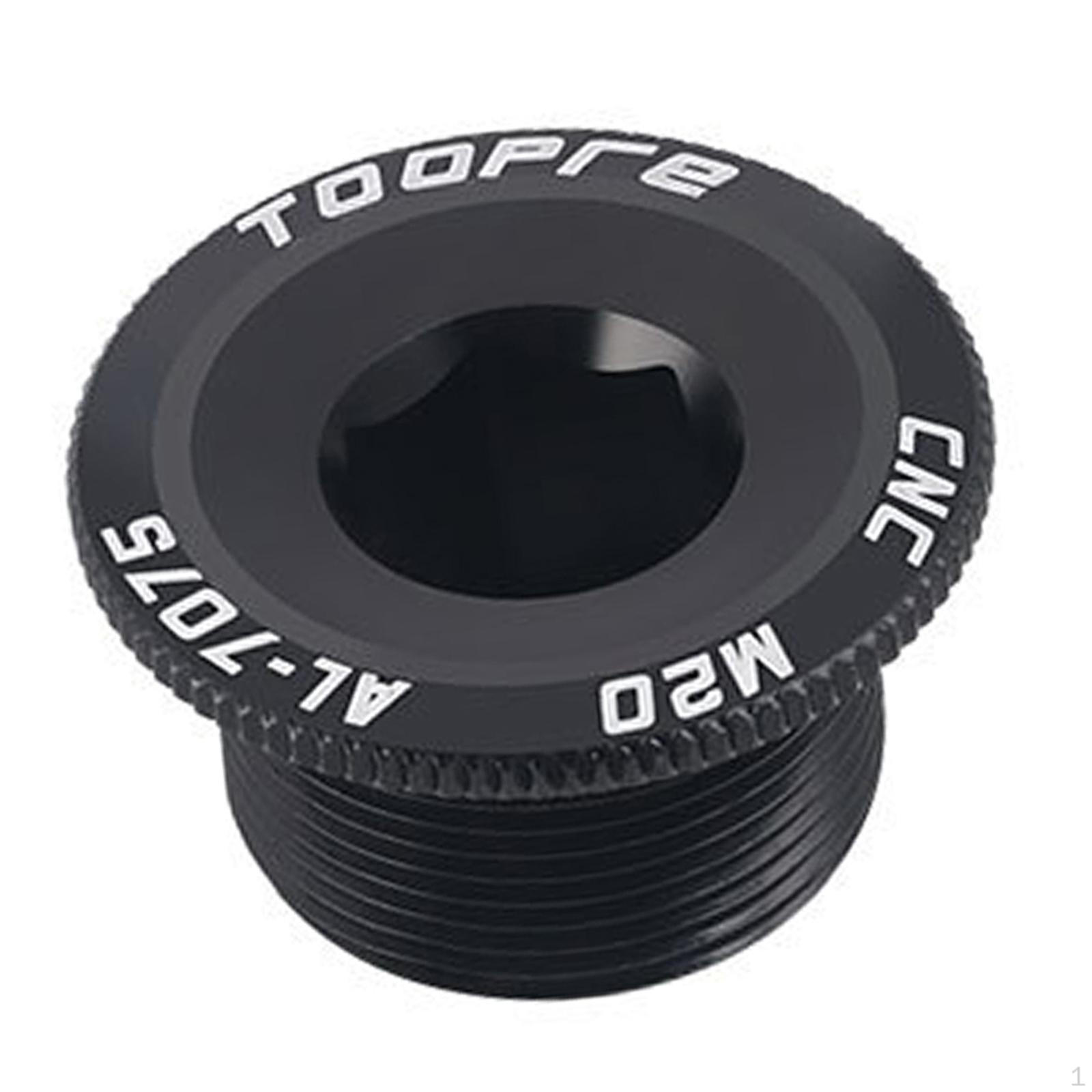 Bicycle Crank Cover Crankset 20 Aluminum Alloy Road Bike Black