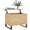 Coffee Table Sonoma Oak 60 X 44.5 X 45 Cm Particleboard