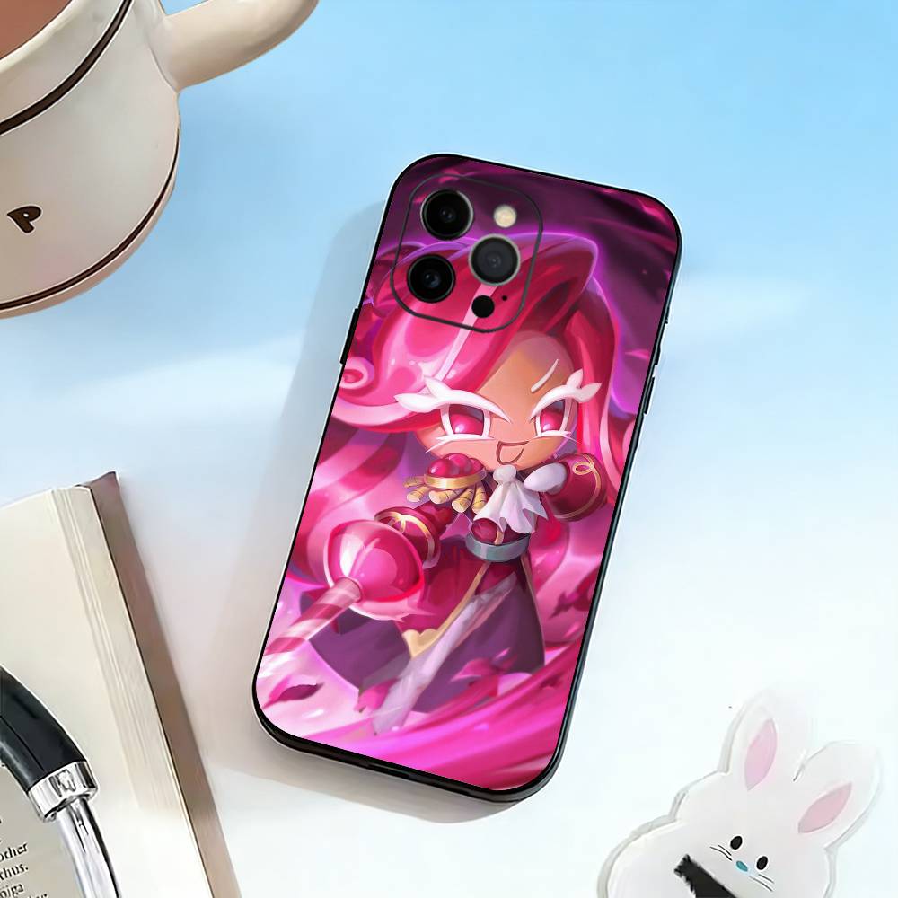 C-Cookie R-Run K-Kingdom Phone Case For iPhone 17, 16,15,14,13,12,11 Plus,Pro Max, Others Soft Black Cover iPhone12PROMAX