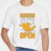 Relaxed Fit Tshirt Short Sleeve Shirt Comfortable Boys O Neck tshirt Casual Because The Door Was Open Anime Unisex tees