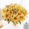 Bridal Bouquet Silk Dahlia Flower Arrangements Simulated Dahlia Artificial Flowers  Bridal Bouquet