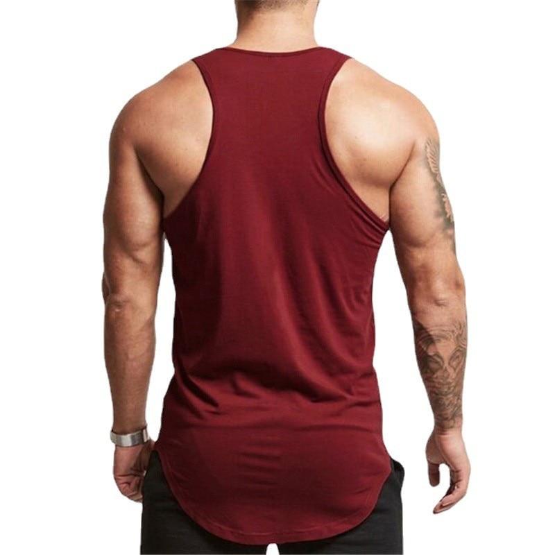 Do The Work  Summer Running Basketball Bodybuilding Fitness Cotton Breathable O-neck Printed Workout Gym Sports Mens Vest