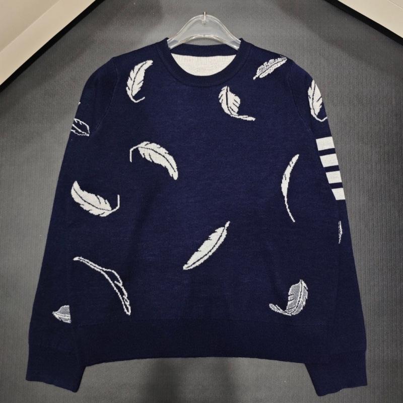 

2025 Round Neck Feather Wool Long Sleeve - Sizes S, M, L Large синій
