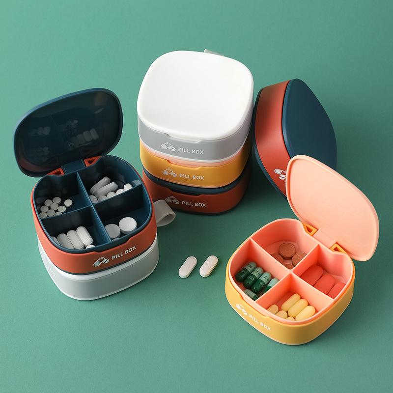 Tragbare kleine Pillendose zur Aufbewahrung von Haushaltsbedarf, Reise-Aufbewahrungsbox, Mini-Verschlussdose aus Silikon, Aufbewahrungsbox für Gegenstände