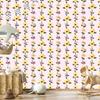 Cottagecore Flowers Wallpaper White and Cream for Living Room and Bedroom 50x1000