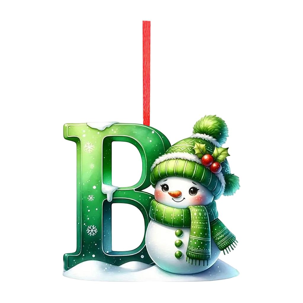 2D Christmas Decoration Pendant Christmas Tree Tag Theme Party Crafts Ornament