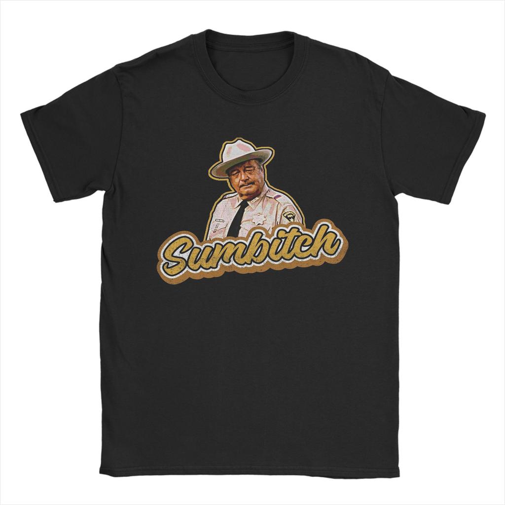 Mens Justice Is a Sumbitch Smokey and the Bandit T Shirts 100 Cotton Tops Vintage Crewneck Tee Shirt Summer TShirts