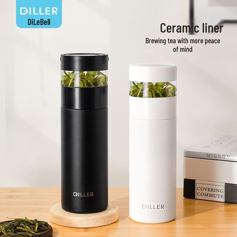Diller Ceramic Tea Infuser Insulated Cup