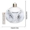 Wind Speed Adjustable LED Ceiling Fan Light 3 Lighting Modes Electric Cordless Fan  Bedroom