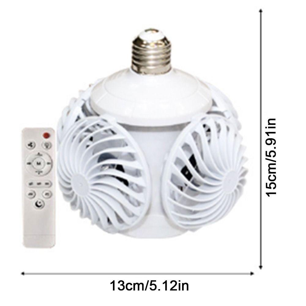 Wind Speed Adjustable LED Ceiling Fan Light 3 Lighting Modes Electric Cordless Fan  Bedroom