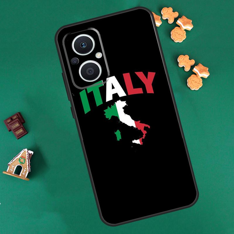 Italy Flag Case For OPPO Reno 8 7 Lite 14 13 12 11 F 10 Pro 8T Cover For OPPO Find X8 X6 X5 X9 Pro Coque