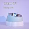 Elevated Stainless Steel & Ceramic Pet Bowls - Anti-Tip Design for Cats & Dogs, Protects Cervical Vertebrae, Double Bowl Set