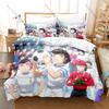Personalità Captain Tsubasa Calcio Manga Set Biancheria da Letto Nuovo Microfibra Spazzolata Copripiumino Federa Singolo Matrimoniale Queen King Size Casa